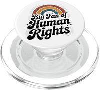 Grand Fan Classique des Droits de l'homme Vintage Rainbow PopSockets PopGrip pour MagSafe