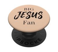 Grand Fan de Jésus, Foi chrétienne, croyant, évangile PopSockets PopGrip Adhésif