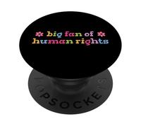 Grand Fan de la déclaration d'égalité des Droits de l'homme Justice Sociale PopSockets PopGrip Adhésif