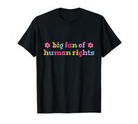 Grand Fan de la déclaration d'égalité des Droits de l'homme Justice Sociale T-Shirt Graphique avec Valeur