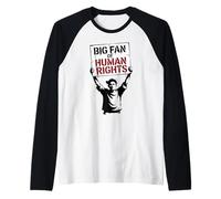 Grand Fan de la Protestation de la liberté des Droits de l'homme Manche Raglan