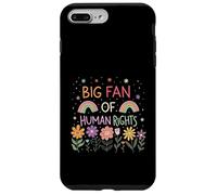 Grand Fan de Protestation des Droits de l'homme Rainbow Art Coque pour iPhone 7 Plus/8 Plus