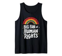 Grand Fan des Droits de l'homme Arc-en-Ciel Débardeur