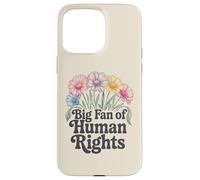 Grand Fan des Droits de l'homme Militant Floral Protestation féministe Coque pour iPhone 15 Pro Max