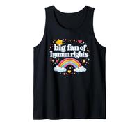 Grand Fan des Droits de l'homme Rainbow Equality Support Kindness Débardeur