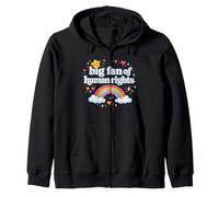 Grand Fan des Droits de l'homme Rainbow Equality Support Kindness Sweat à Capuche