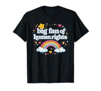 Grand Fan des Droits de l'homme Rainbow Equality Support Kindness T-Shirt