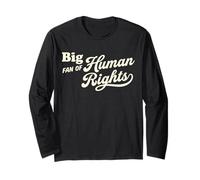 Grand Fan des Droits de l'homme rétro égalité Justice Politique Manche Longue