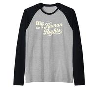 Grand Fan des Droits de l'homme rétro égalité Justice Politique Manche Raglan