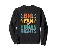 Grand Fan des Droits de l'homme rétro Vintage égalité Sweatshirt