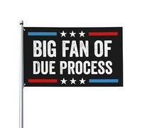 Grand fan du drapeau « Procédure régulière » et de la justice sociale « Défendons la Constitution » - Panneau de jardin 90 x 150 cm