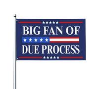 Grand fan du drapeau « Procédure régulière » et de la justice sociale « Défendons la Constitution » - Panneau de jardin 90 x 150 cm