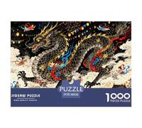 Grand Festival du Dragon sur Le Temple de la Montagne Puzzle en Bois Imperméable DIY Puzzles De 1000 Pièces pour Adultes Cadeaux Défi Et Casse-tête Jeux Éducatifs