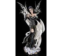 Grand Figurine Elfes avec Drache - Adalindarca - Dragon Pays - Figure de Elf Figure de Dragon Elfe Fee Fairy Déco