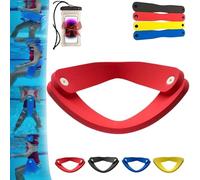 Grand Floats Float-N-Fold Chaise rectangulaire à eau - Chaise flottante 3 en 1 pliable en mousse pour adultes, chaise de plage et hamac flottant (rouge)