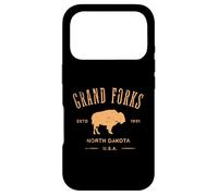 Grand Forks - Souvenir du Dakota du Nord - Style Vieilli Coque pour iPhone 17 Pro