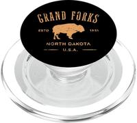 Grand Forks - Souvenir du Dakota du Nord - Style Vieilli PopSockets PopGrip pour MagSafe