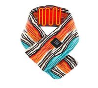 Grand Foulard Femme - Écharpe Chauffante Intelligente USB Chauffage Électrique Chaud Joyeux Noël Impression Écharpe du Cou Froid Hiver Chaleur Écharpe (Orange One Size)