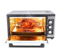 Grand four à convection de 46 litres, four de comptoir 9-en-1 avec fonctions Crispy Roast, déshydratation et rôtissoire, 6 accessoires inclus, 1 500 W, acier inoxydable UE