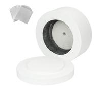 Grand four à micro-ondes pour la fusion du verre avec 10 pièces de papier de four professionnel pour bijoux en verre, outils bricolage, kit poterie pour débutants en poterie à la maison 7, 7 x