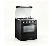 Grand four électrique 52L, four à rôtir domestique multifonctionnel en acier inoxydable, commande par bouton tactile