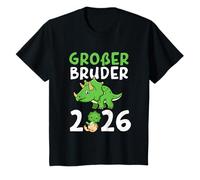 Grand Frère 2026 Dinosaure Bébé T-Rex Garçon Dino T-Shirt