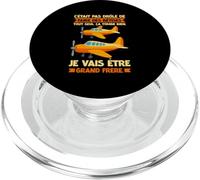Grand Frère Avion À Hélice Annonce De Grossesse Bébé PopSockets PopGrip pour MagSafe