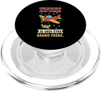 Grand Frère Avion À Hélice Annonce De Grossesse Bébé PopSockets PopGrip pour MagSafe