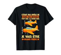 Grand Frère Avion À Hélice Annonce De Grossesse Bébé T-Shirt
