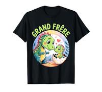 Grand Frère Dino Dinosaure Coquille D’œuf Super Frère Fier T-Shirt