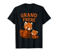 Grand Frère Panda Roux Révélation Bébé Annonce De Grossesse T-Shirt