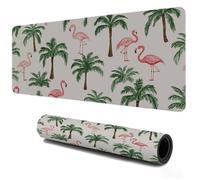Grand Gaming Tapis de Souris 800x400, Mousepad Flamingo Animaux, Portable Mouse Pad à Bords Cousus, Antidérapant Tapis Caoutchouc, Tapis Déco Bureau pour PC, Ordinateur, Travail, Idée Cadeau S-269