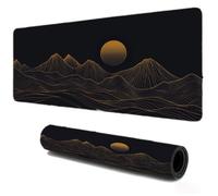 Grand Gaming Tapis de Souris XXL 1000x600, Mousepad Montagne Lune, Portable Mouse Pad à Bords Cousus, Antidérapant Tapis Caoutchouc, Tapis Déco Bureau pour PC, Ordinateur, Travail, Idée Cadeau S-405