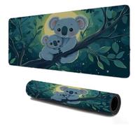 Grand Gaming Tapis de Souris XXL 1200x600, Mousepad Bradypode Lune, Portable Mouse Pad à Bords Cousus, Antidérapant Tapis Caoutchouc, Tapis Déco Bureau pour PC, Ordinateur, Travail, Idée Cadeau S-415