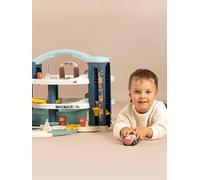 Smoby Garage Little Grand – 3 niveaux, voiture & hélicoptère inclus, Fabriqué en France