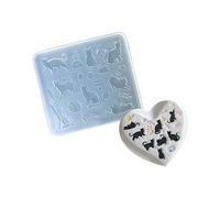 Grand gâteau rectangulaire en silicone pour chat, passe au four, au congélateur, au lave-vaisselle et facile à nettoyer, pliable et facile à ranger