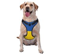 Grand gilet de traction imprimé drapeau de l'Ukraine, idéal pour promener le chien, randonnée, voyage quotidien