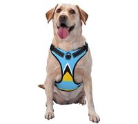 Grand gilet de traction imprimé drapeau de Sainte-Lucie pour animal domestique - Convient pour promener le chien, randonnée et aventures en plein air
