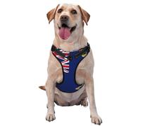 Grand gilet de traction imprimé drapeau des îles Caïmans pour animaux de compagnie à porter lors de la promenade du chien ou de l'escalade des montagnes