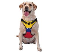 Grand gilet de traction imprimé drapeau du Venezuela pour animaux de compagnie à porter lors de la promenade du chien ou de l'escalade des montagnes