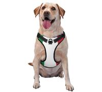 Grand gilet de traction imprimé drapeau italien pour animaux de compagnie à porter lors de la promenade du chien ou de l'escalade des montagnes