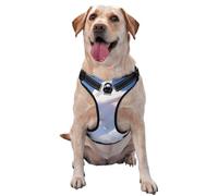 Grand gilet de traction imprimé lapin blanc pour animaux de compagnie à porter lors de la promenade du chien ou de l'escalade des montagnes