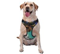 Grand gilet de traction imprimé pour animaux de compagnie des îles des Caraïbes à porter lors de la promenade du chien ou de l'escalade des montagnes