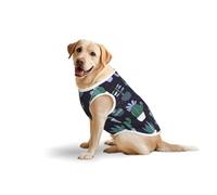 Grand gilet pour animaux de compagnie, imprimé cactus et plantes succulentes, t-shirt respirant, léger, sans manches