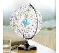 Grand globe constellation transparent noir avec marquage de texte...(B)