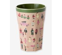 Grand gobelet en mélamine HOLIDAY PRINT rice, 400 ml rose poudré TU