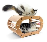 Grand griffoir pour chat - En carton 100 % recyclé pour chats d'intérieur - Matériaux sans produits chimiques - Jouet à gratter pour chat - Tapis à griffer pour chat