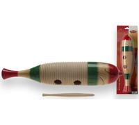 Grand Guiro En Bois En Forme De Poisson Avec Grattoir