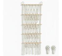 Grand hamac de Rangement à 4 Niveaux en Filet pour Peluches, Animaux en Peluche, Livres et Objets de Collection - Filet de Rangement Suspendu avec Corde, Fixation Murale d'angle ou sur Porte