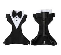 Grand Harnais pour Chien sans Conception de Traction pour Petits Chiens Marche Facile Mariage Chiots Gilet Harnais Chien Polyester Animal de Compagnie Conception Confortable
